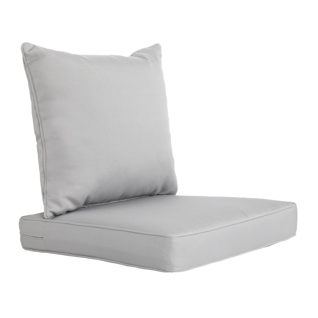 ARTPLAN 2-Piece Deep Seat Cushion Set with Backrest - Multiple Colors | All-Weather Outdoor Sofa Cushions for Sectionals & Patio Conversation Sets