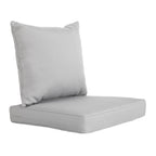 ARTPLAN 2-Piece Deep Seat Cushion Set with Backrest - Multiple Colors | All-Weather Outdoor Sofa Cushions for Sectionals & Patio Conversation Sets