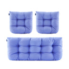 ARTPLAN Outdoor Chair Cushions,3 Piece Loveseat Outdoor Cushions Set,Tufted/Wicker Patio Cushion for Patio Furniture All Weather,44"x19"x5"