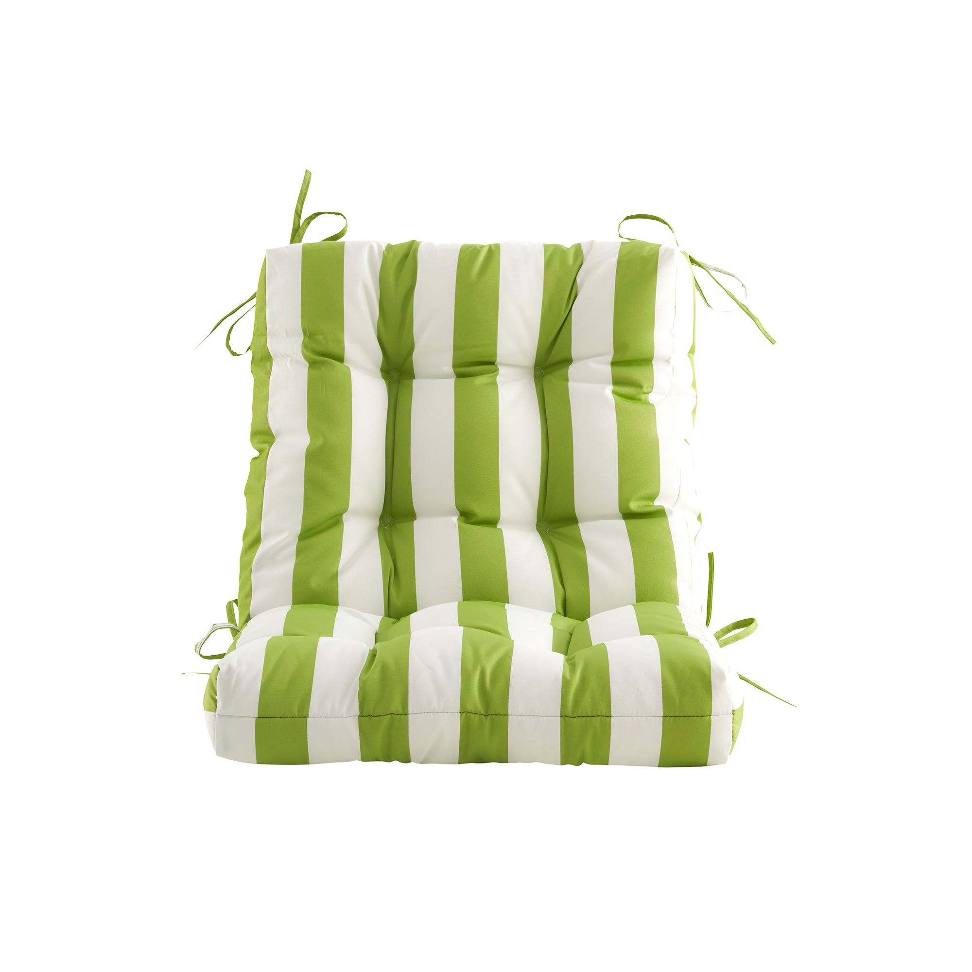 ARTPLAN Outdoor Chair Cushions,40"x20"x4",Low BackTufted Thick Outdoor Wicker Lawn Seat Cushion with Ties for Patio Furniture,Floral