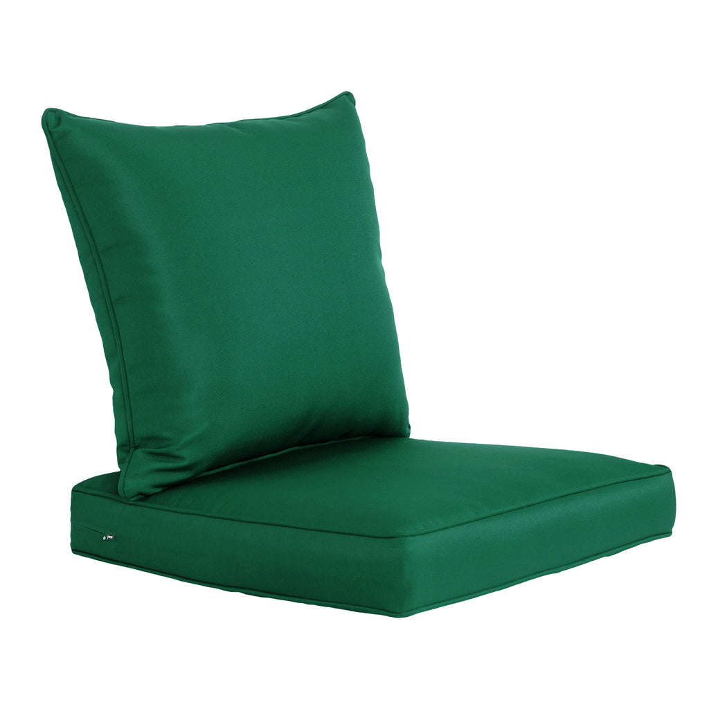 ARTPLAN 2-Piece Deep Seat Cushion Set with Backrest - Multiple Colors | All-Weather Outdoor Sofa Cushions for Sectionals & Patio Conversation Sets