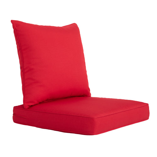 ARTPLAN 2-Piece Deep Seat Cushion Set with Backrest - Multiple Colors | All-Weather Outdoor Sofa Cushions for Sectionals & Patio Conversation Sets