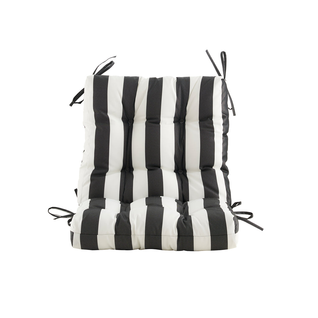 ARTPLAN Outdoor Chair Cushions,40"x20"x4",Low BackTufted Thick Outdoor Wicker Lawn Seat Cushion with Ties for Patio Furniture,Floral