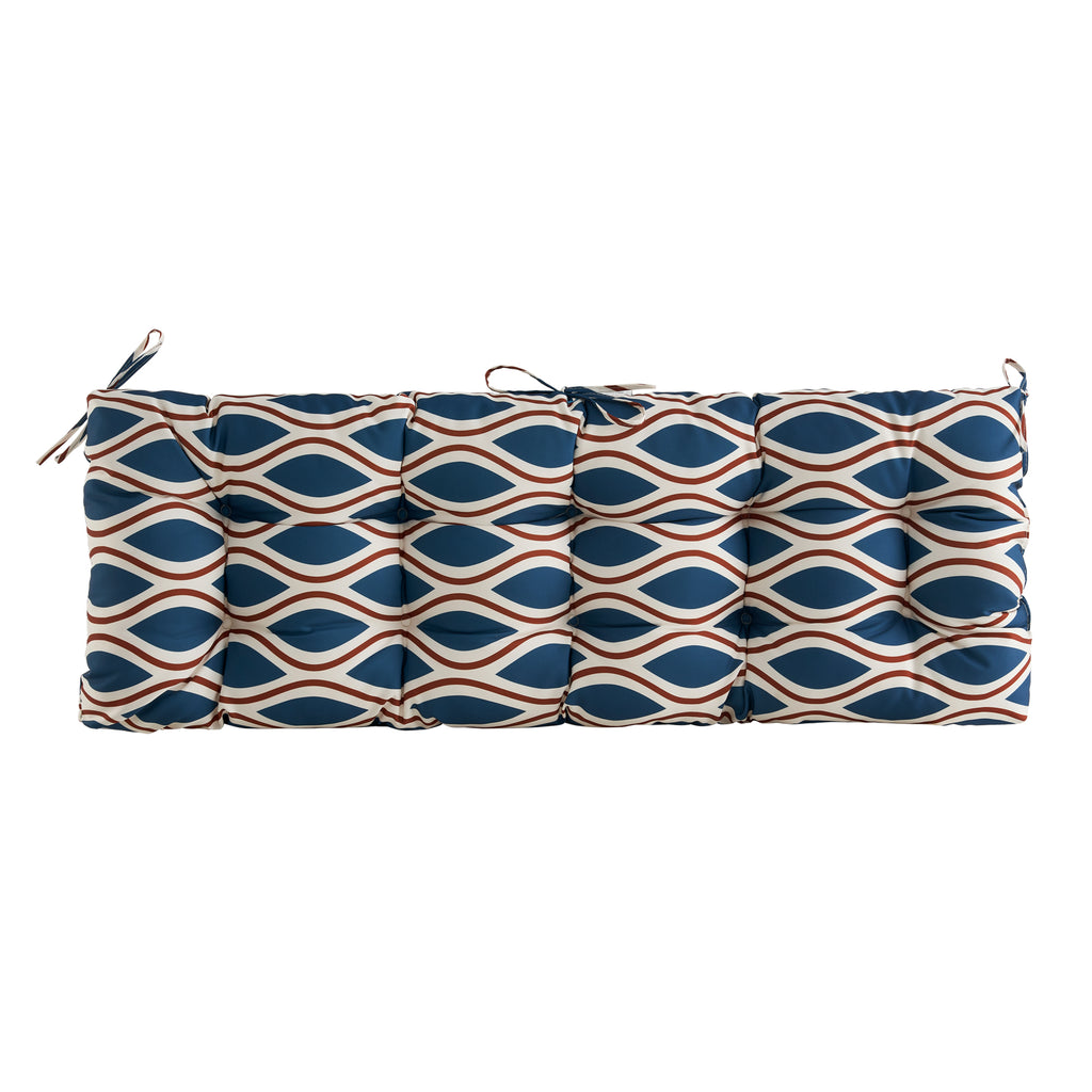 ARTPLAN Outdoor 48 Inch Bench Cushion Tufted for Outdoor Furniture, 48"x18"x4" Wicker Patio Loveseat Cushion All Weather