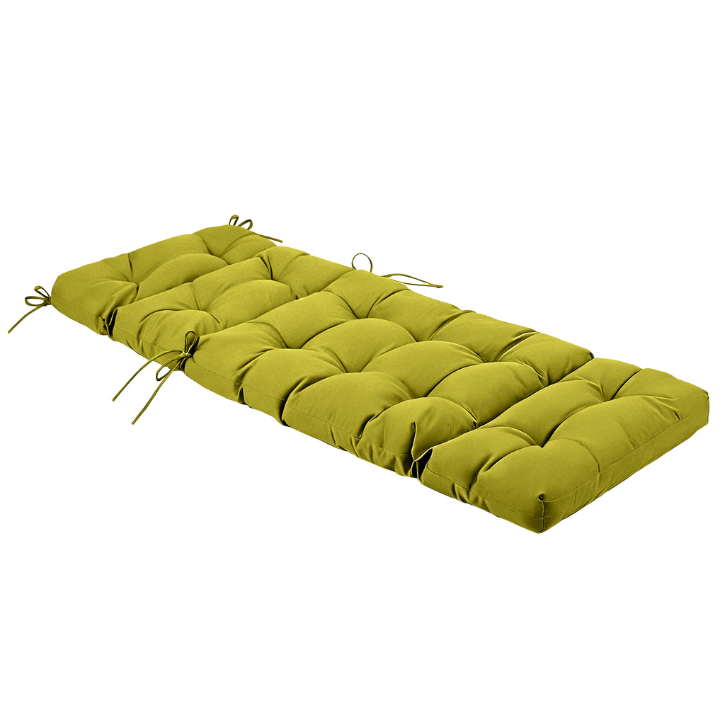Outdoor Chaise Lounge Chair Cushion 72 x 22 x 4 Inches 100% Waterproof Polyester Patio Pool Lounge Chair Cushion for Outdoor Furniture with Ties