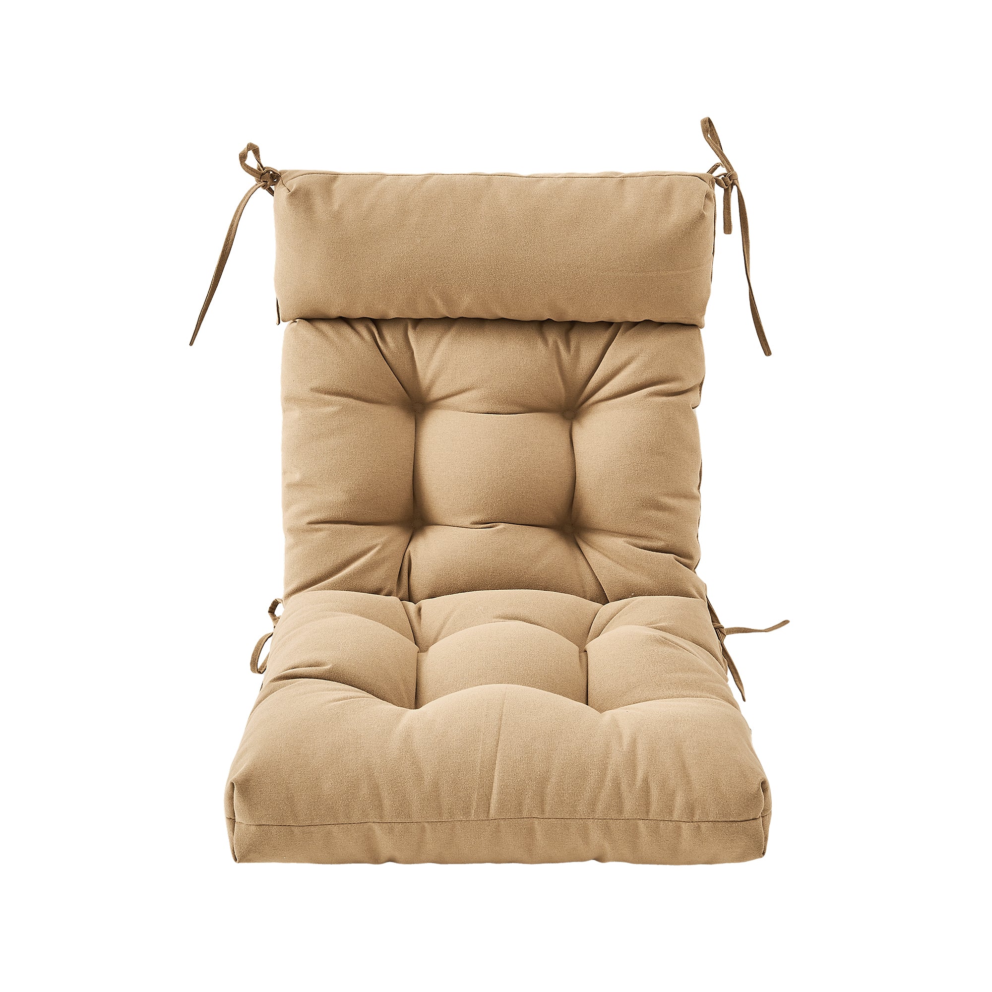 ARTPLAN Adirondack Outdoor Chair Cushion, All Weather Patio Cushion, Wicker Tufted Pillow for Patio Furniture