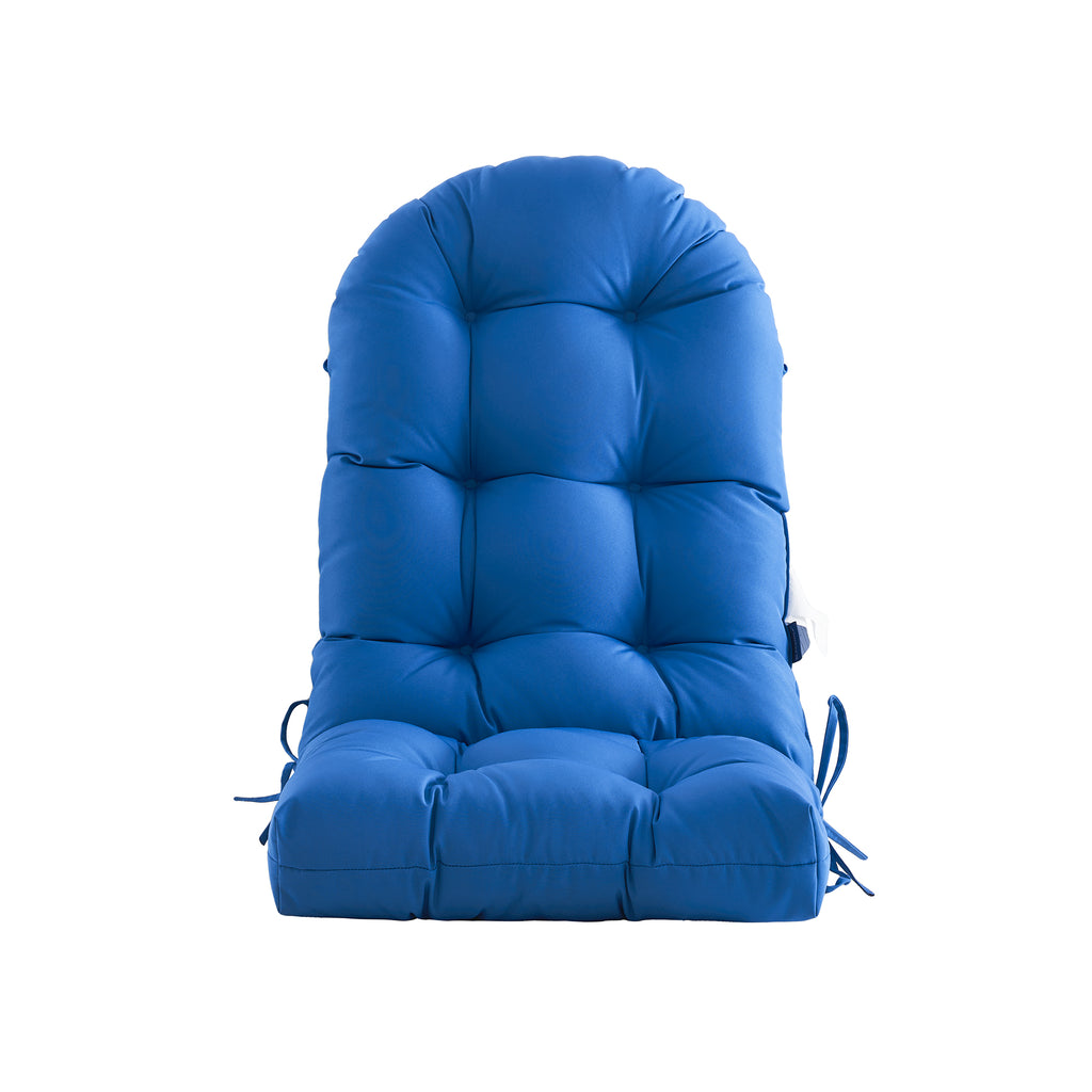 ARTPLAN Outdoor Adirondack Chair Cushion for Patio Furniture,Tufted Thick Seat & Round High Back Rocking Oudoor Colorful Cushion, 48"x21"x4" inches,Fade-Resistant