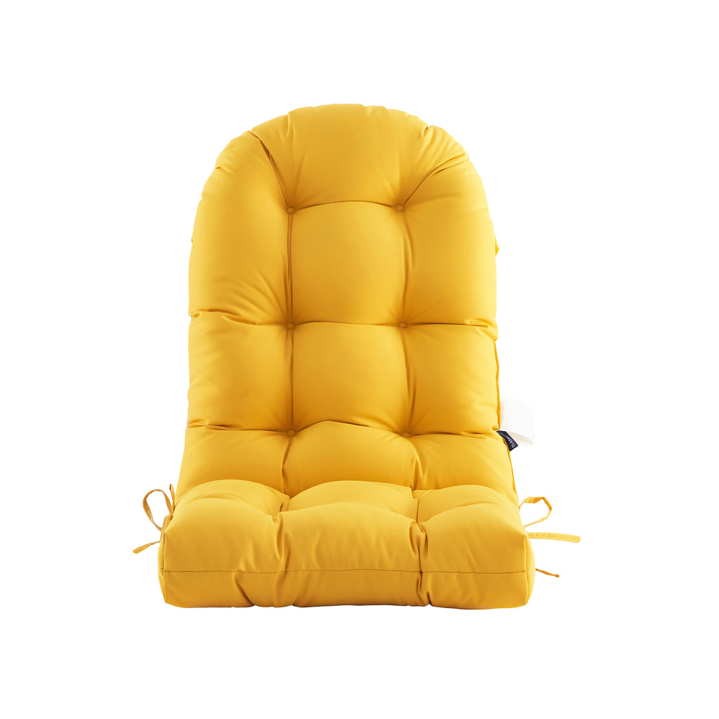 ARTPLAN Outdoor Adirondack Chair Cushion for Patio Furniture,Tufted Thick Seat & Round High Back Rocking Oudoor Colorful Cushion, 48"x21"x4" inches,Fade-Resistant