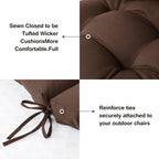 Swing Cushion Replacement, 2-3 Seater Waterproof Outdoor Bench Pad for Patio, Porch, Garden Furniture - Heavy-Duty Universal Fit