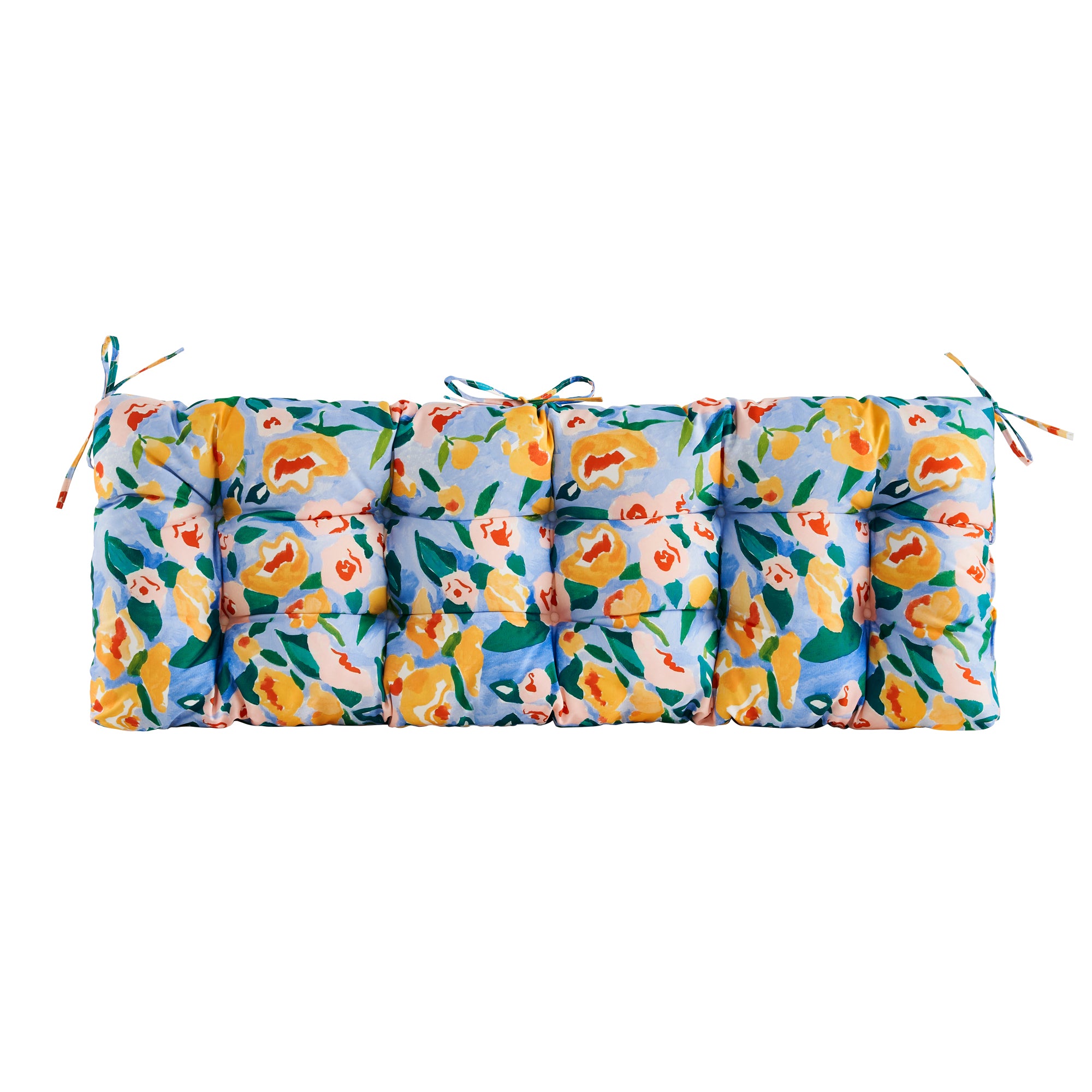 ARTPLAN Outdoor 48 Inch Bench Cushion Tufted for Outdoor Furniture, 48"x18"x4" Wicker Patio Loveseat Cushion All Weather