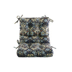 ARTPLAN Patio Chair Cushions Combined Seat and Back,Tufted Outdoor Swivel Chair Cushion with Tie,40"x20"x4",Floral