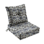 Outdoor Seat Cushion Set  24"W x 24"D x 4"T Waterproof & Fade Resistant Patio Furniture Cushions with Removable Zipper Cover, High-Resilience Foam for Chair Sofa Couch