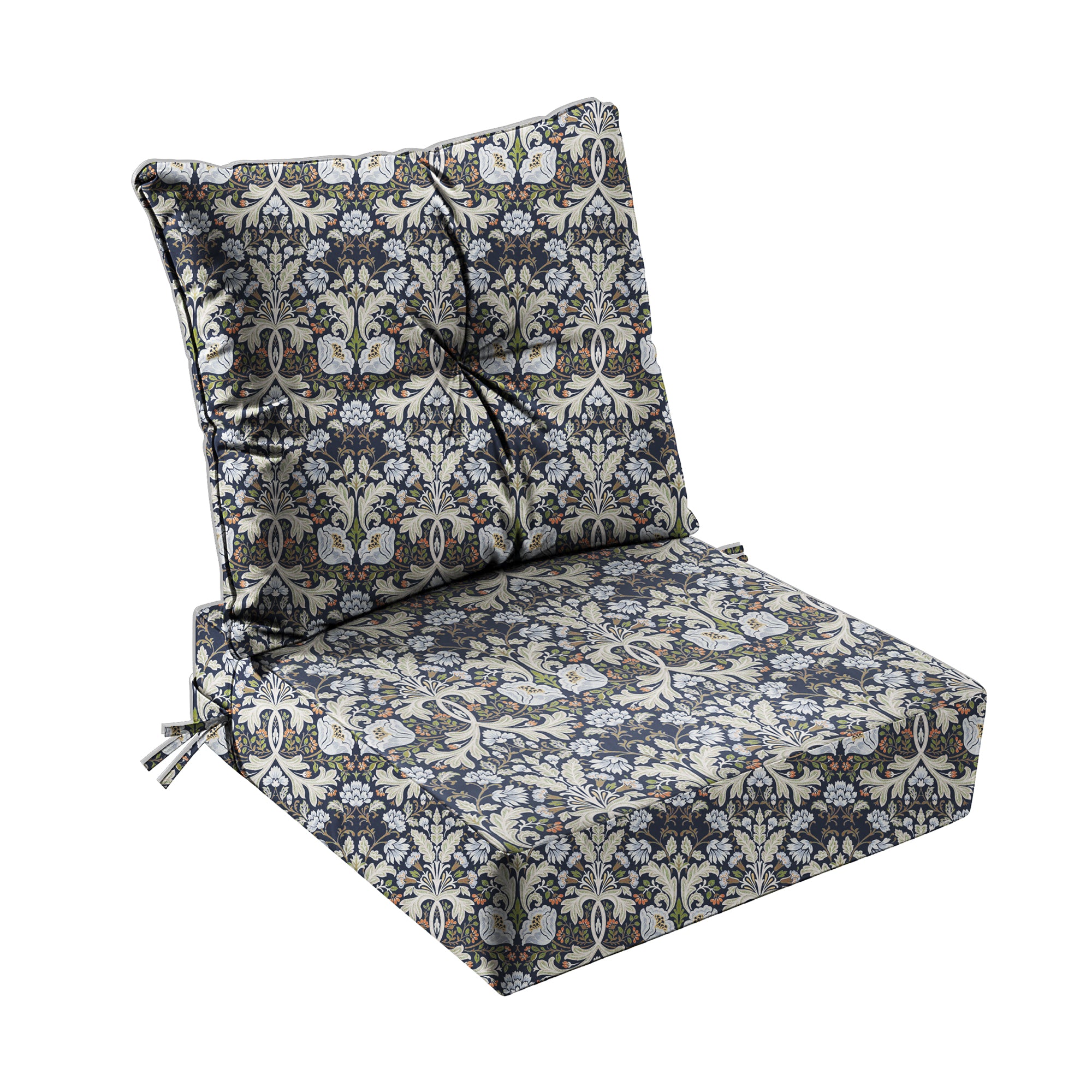 Outdoor Seat Cushion Set  24"W x 24"D x 4"T Waterproof & Fade Resistant Patio Furniture Cushions with Removable Zipper Cover, High-Resilience Foam for Chair Sofa Couch