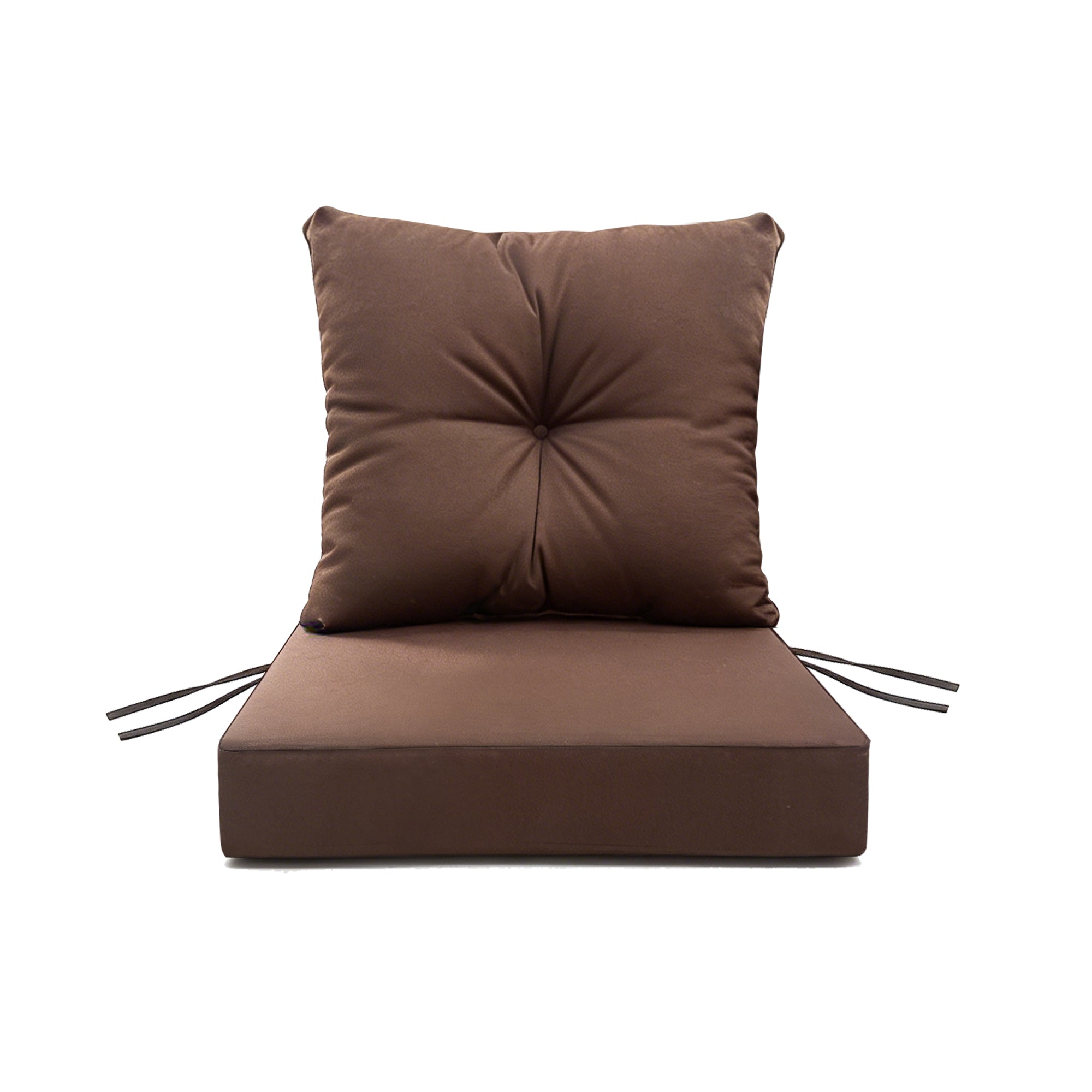 Outdoor Seat Cushion Set  24"W x 24"D x 4"T Waterproof & Fade Resistant Patio Furniture Cushions with Removable Zipper Cover, High-Resilience Foam for Chair Sofa Couch