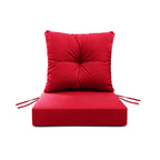 Outdoor Seat Cushion Set  24"W x 24"D x 4"T Waterproof & Fade Resistant Patio Furniture Cushions with Removable Zipper Cover, High-Resilience Foam for Chair Sofa Couch