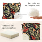 Deep Seat Pillow and High Back Chair Cushions Outdoor Water Repellent Replacement Patio Seating Cushions,Seat 24"x24"x6",Back 22"x24"x6"