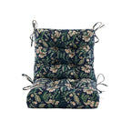 ARTPLAN Patio Chair Cushions Combined Seat and Back,Tufted Outdoor Swivel Chair Cushion with Tie,40"x20"x4",Floral