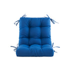 ARTPLAN Outdoor Chair Cushions,40"x20"x4",Low BackTufted Thick Outdoor Wicker Lawn Seat Cushion with Ties for Patio Furniture