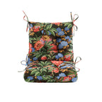ARTPLAN Outdoor Chair Cushions,40"x20"x4",Low BackTufted Thick Outdoor Wicker Lawn Seat Cushion with Ties for Patio Furniture,Floral