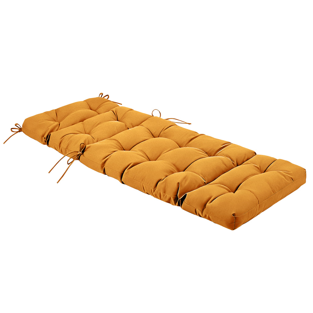 Outdoor Chaise Lounge Chair Cushion 72 x 22 x 4 Inches 100% Waterproof Polyester Patio Pool Lounge Chair Cushion for Outdoor Furniture with Ties