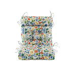 ARTPLAN Patio Chair Cushions Combined Seat and Back,Tufted Outdoor Swivel Chair Cushion with Tie,40"x20"x4"，Floral
