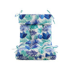 ARTPLAN Patio Chair Cushions Combined Seat and Back,Tufted Outdoor Swivel Chair Cushion with Tie,40"x20"x4"，Floral