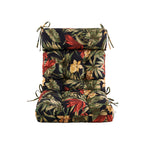 ARTPLAN Patio Chair Cushions Combined Seat and Back,Tufted Outdoor Swivel Chair Cushion with Tie,40"x20"x4"，Floral