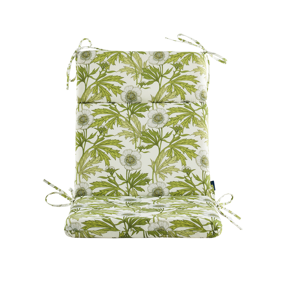 ARTPLAN Outdoor Chair Cushion,Seat & High Back Adirondack Rocking Wicker Chair Lawn Foam Cushion for Patio Furniture,45.5"x21"x3"