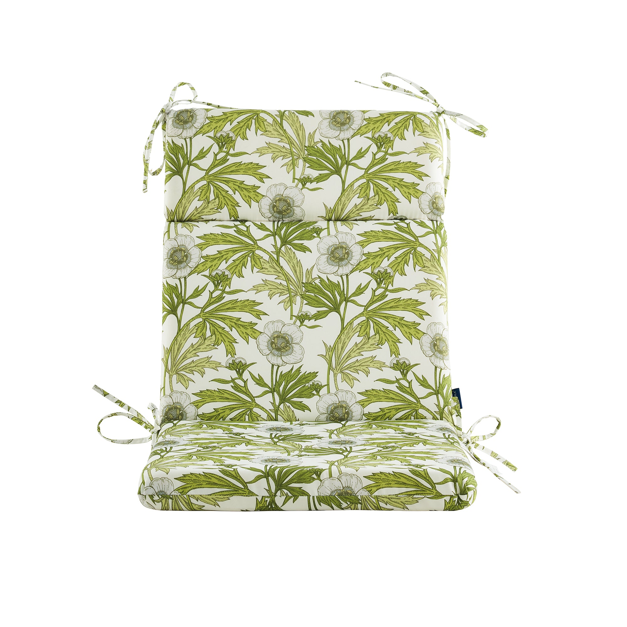ARTPLAN Outdoor Chair Cushion,Seat & High Back Adirondack Rocking Wicker Chair Lawn Foam Cushion for Patio Furniture,45.5"x21"x3"