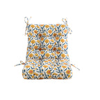 ARTPLAN Patio Chair Cushions Combined Seat and Back,Tufted Outdoor Swivel Chair Cushion with Tie,40"x20"x4",Floral