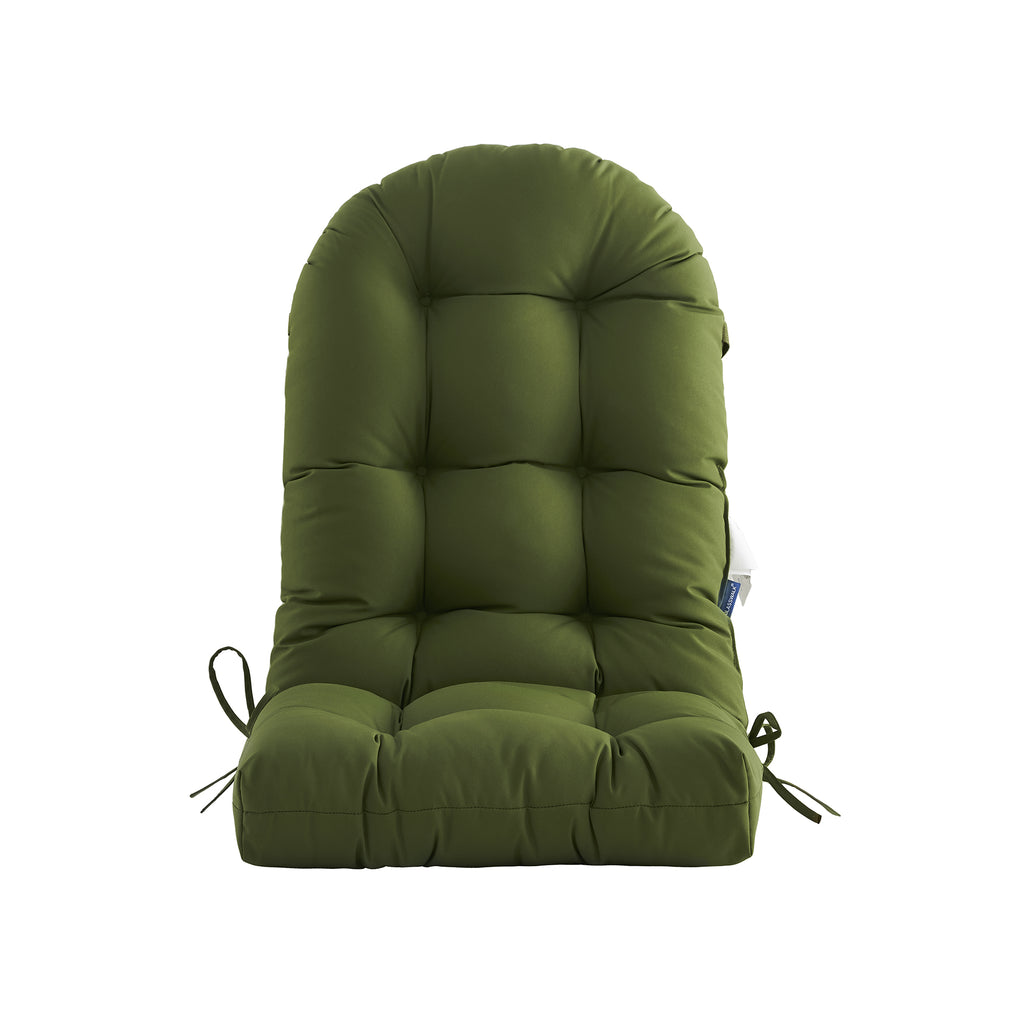 ARTPLAN Outdoor Adirondack Chair Cushion for Patio Furniture,Tufted Thick Seat & Round High Back Rocking Oudoor Colorful Cushion, 48"x21"x4" inches,Fade-Resistant