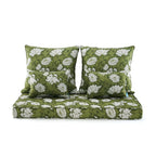 ARTPLAN Patio Bench Cushions Set of 5, Outdoor Sofa Cushions | All-Weather Fabric | Lumbar Support Pillows | Waterproof & Fade-Resistant for Sectionals