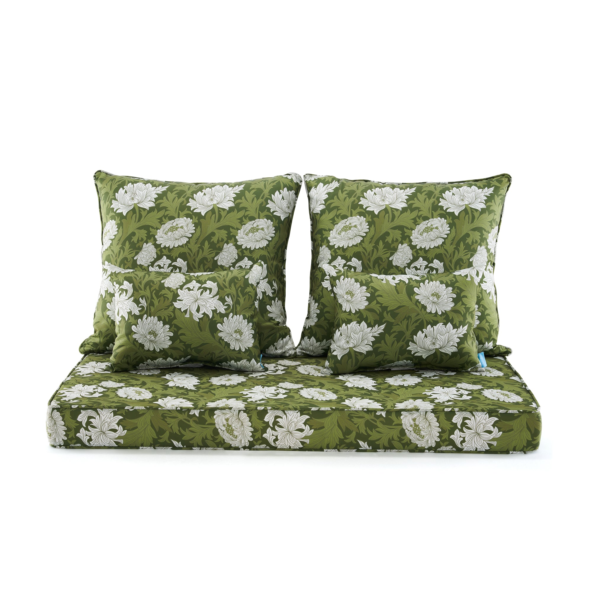 ARTPLAN Patio Bench Cushions Set of 5, Outdoor Sofa Cushions | All-Weather Fabric | Lumbar Support Pillows | Waterproof & Fade-Resistant for Sectionals