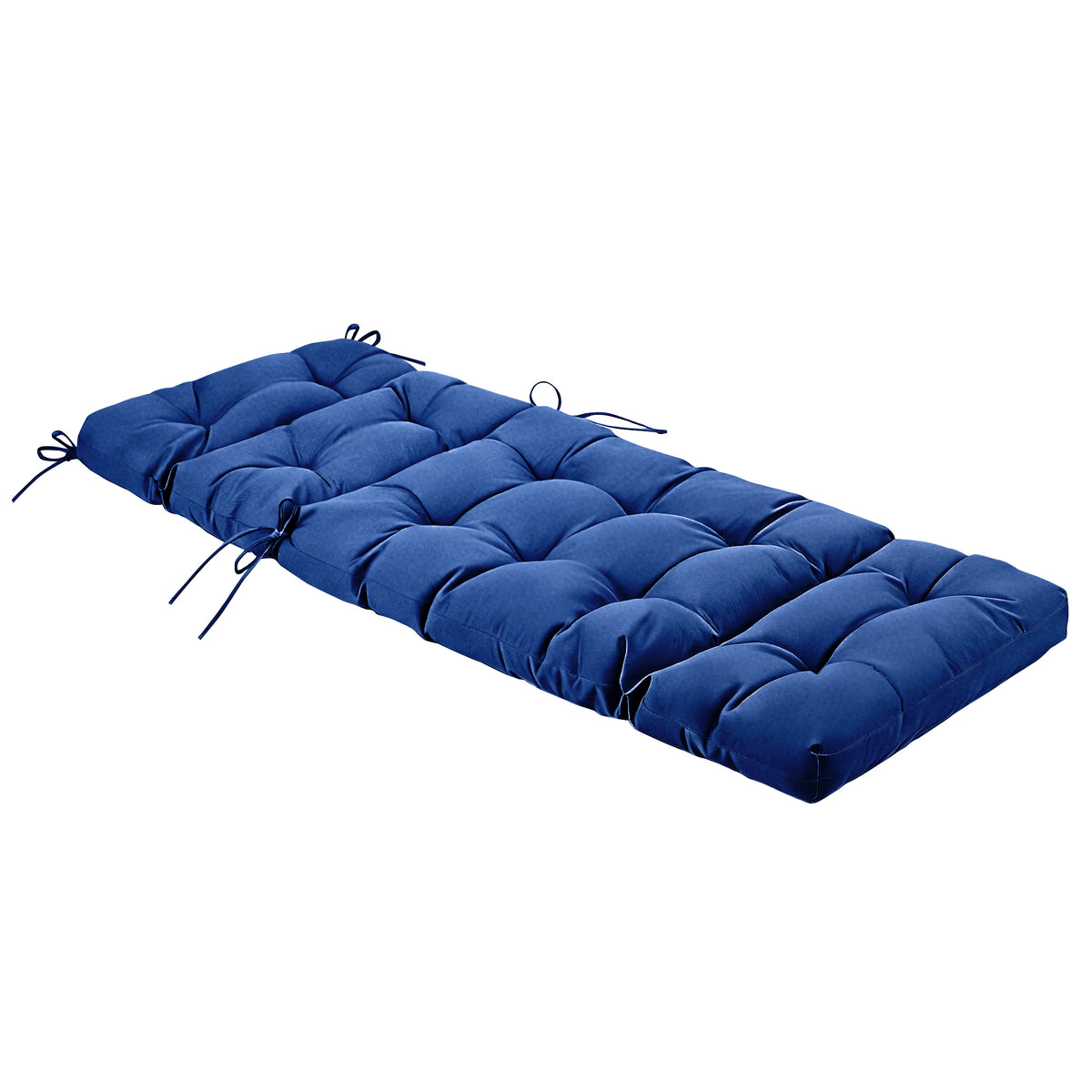 Outdoor Chaise Lounge Chair Cushion 72 x 22 x 4 Inches 100% Waterproof Polyester Patio Pool Lounge Chair Cushion for Outdoor Furniture with Ties
