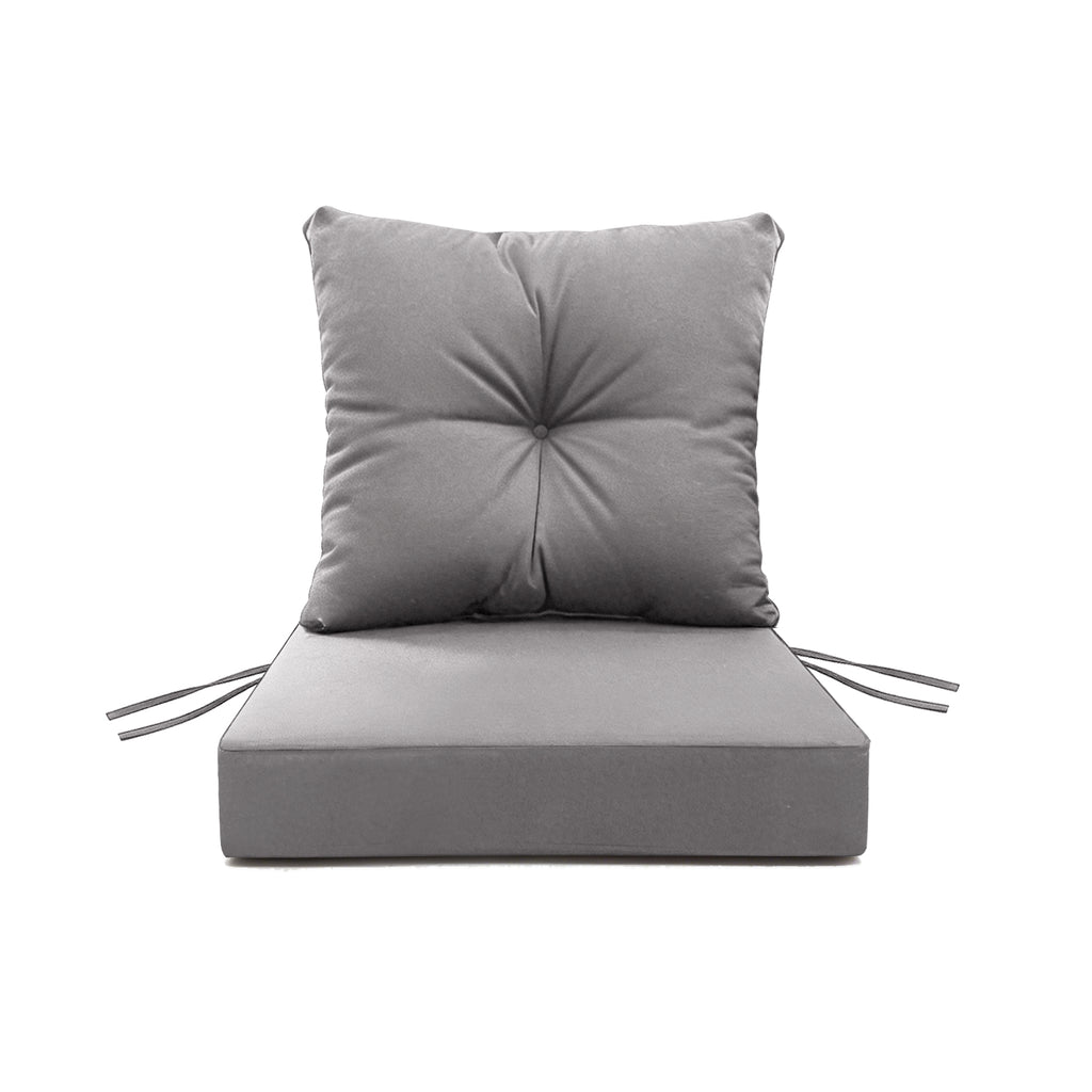 Outdoor Seat Cushion Set  24"W x 24"D x 4"T Waterproof & Fade Resistant Patio Furniture Cushions with Removable Zipper Cover, High-Resilience Foam for Chair Sofa Couch