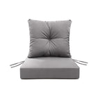 Outdoor Seat Cushion Set  24"W x 24"D x 4"T Waterproof & Fade Resistant Patio Furniture Cushions with Removable Zipper Cover, High-Resilience Foam for Chair Sofa Couch