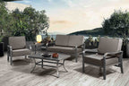 ARTPLAN Outdoor Cushions for Patio Furniture, 24x24x6" Thick Seat Cushion Set, Fade Resistant, Deep Seat Bottom and Back Cushion with Removable Cover