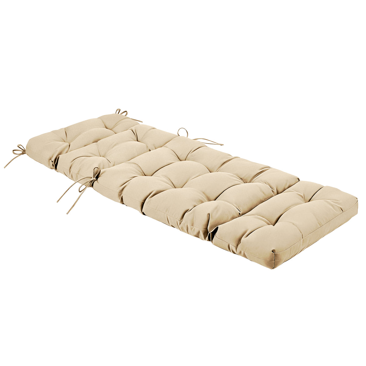Outdoor Chaise Lounge Chair Cushion 72 x 22 x 4 Inches 100% Waterproof Polyester Patio Pool Lounge Chair Cushion for Outdoor Furniture with Ties