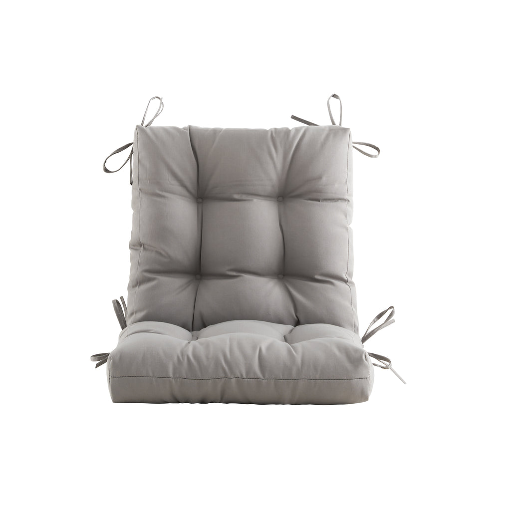 ARTPLAN Outdoor Chair Cushions,40"x20"x4",Low BackTufted Thick Outdoor Wicker Lawn Seat Cushion with Ties for Patio Furniture