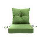 Outdoor Seat Cushion Set  24"W x 24"D x 4"T Waterproof & Fade Resistant Patio Furniture Cushions with Removable Zipper Cover, High-Resilience Foam for Chair Sofa Couch