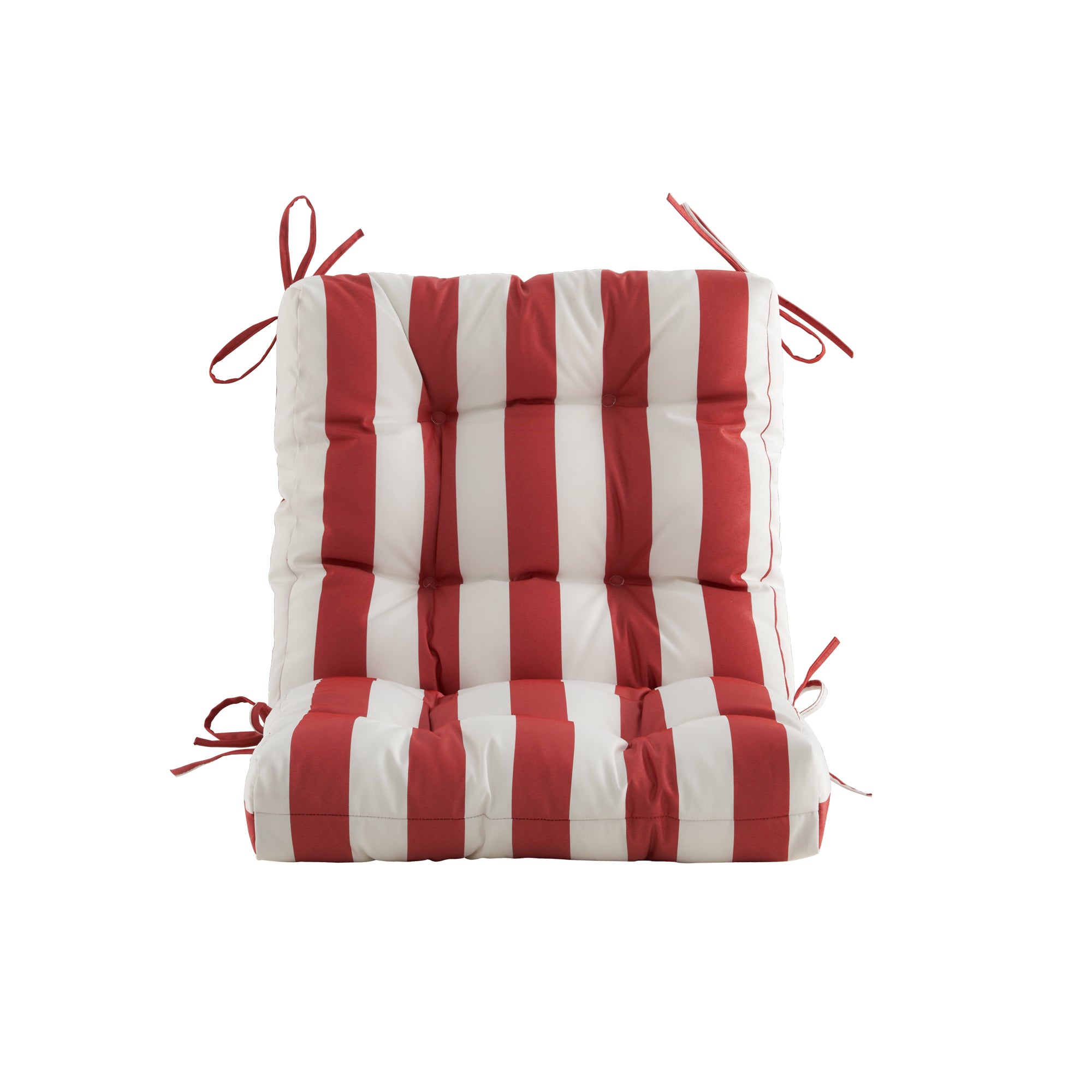 ARTPLAN Outdoor Chair Cushions,40"x20"x4",Low BackTufted Thick Outdoor Wicker Lawn Seat Cushion with Ties for Patio Furniture,Floral