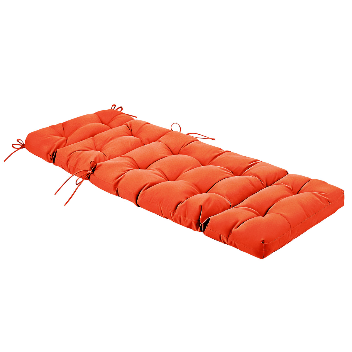 Outdoor Chaise Lounge Chair Cushion 72 x 22 x 4 Inches 100% Waterproof Polyester Patio Pool Lounge Chair Cushion for Outdoor Furniture with Ties