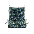 ARTPLAN Patio Chair Cushions Combined Seat and Back,Tufted Outdoor Swivel Chair Cushion with Tie,40"x20"x4",Floral