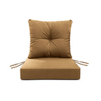 Outdoor Seat Cushion Set  24"W x 24"D x 4"T Waterproof & Fade Resistant Patio Furniture Cushions with Removable Zipper Cover, High-Resilience Foam for Chair Sofa Couch