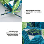 ARTPLAN Outdoor Seat Cushions,Pack of 2 Tufted  Patio Chair Pads 19x19x5 Inches Square Foam for Dining Chair