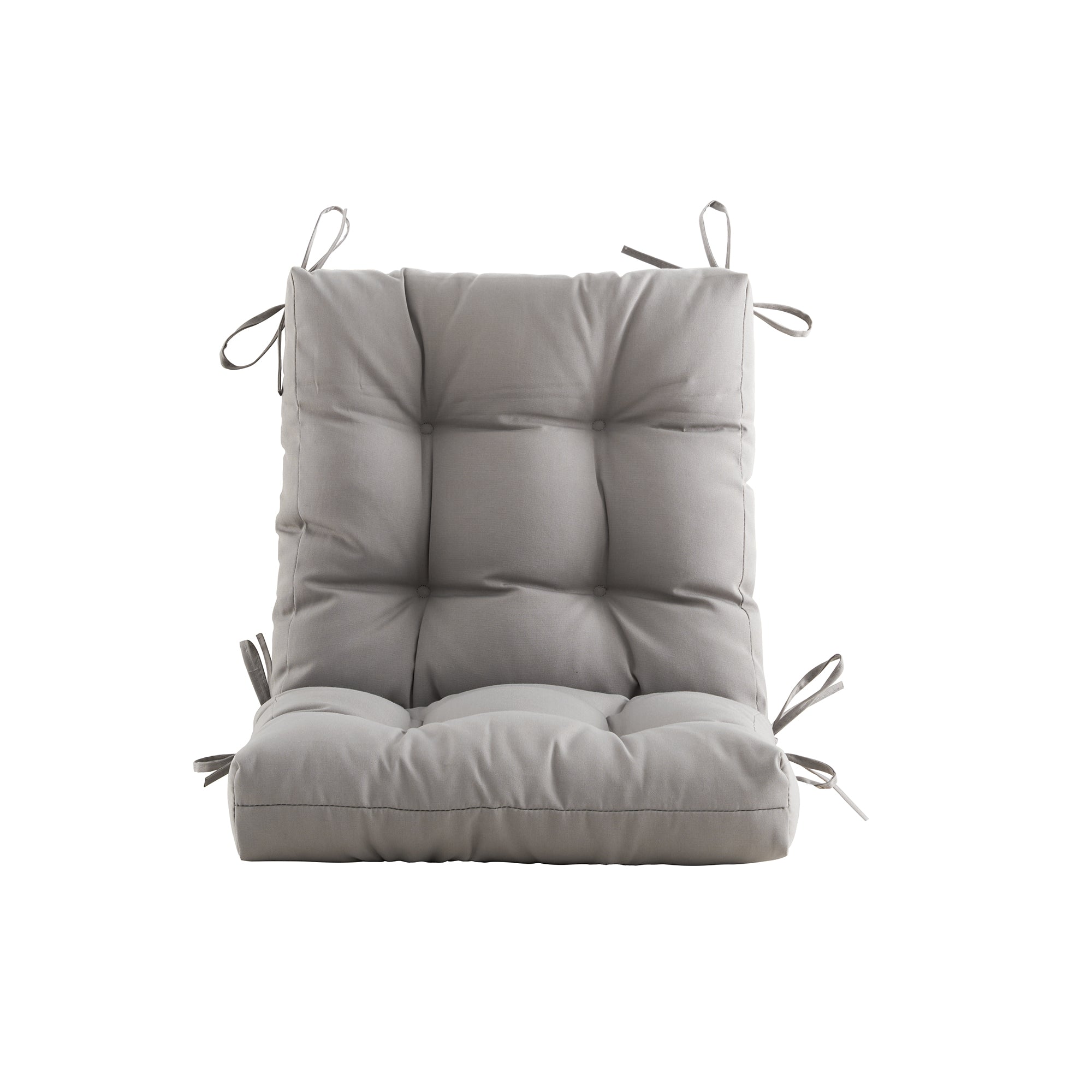 ARTPLAN Outdoor Chair Cushions,40"x20"x4",Low BackTufted Thick Outdoor Wicker Lawn Seat Cushion with Ties for Patio Furniture