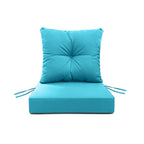 Outdoor Seat Cushion Set  24"W x 24"D x 4"T Waterproof & Fade Resistant Patio Furniture Cushions with Removable Zipper Cover, High-Resilience Foam for Chair Sofa Couch