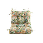 ARTPLAN Outdoor Chair Cushions,40"x20"x4",Low BackTufted Thick Outdoor Wicker Lawn Seat Cushion with Ties for Patio Furniture,Floral