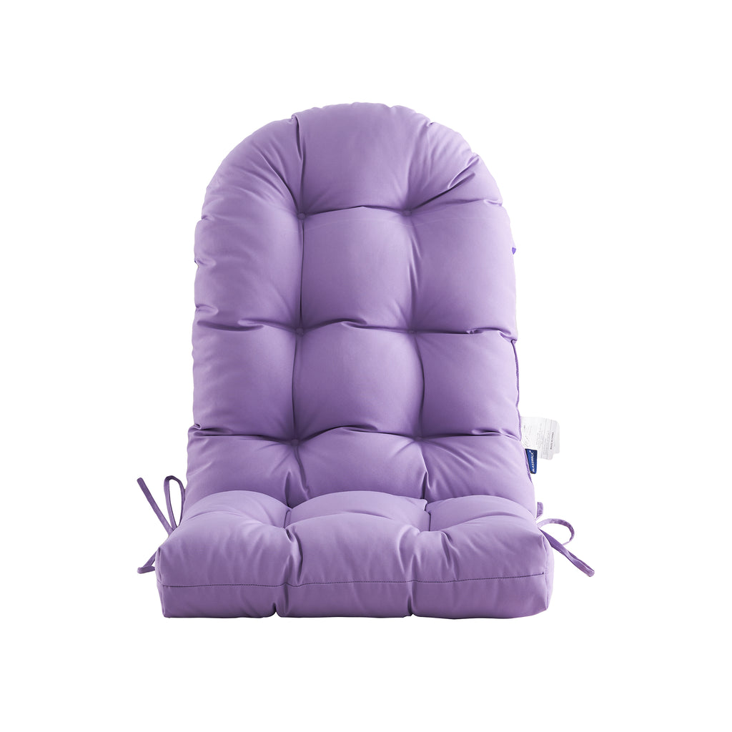 ARTPLAN Outdoor Adirondack Chair Cushion for Patio Furniture,Tufted Thick Seat & Round High Back Rocking Oudoor Colorful Cushion, 48"x21"x4" inches,Fade-Resistant
