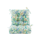 ARTPLAN Outdoor Chair Cushions,40"x20"x4",Low BackTufted Thick Outdoor Wicker Lawn Seat Cushion with Ties for Patio Furniture,Floral